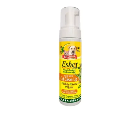 <span class="highlight-prefix">Producto natural dermocosmética para tu gato:</span> P & C BAÑO SECO ESBELT SÁBILA-AVENA-QUINA FCO X 200M