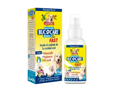<span class="highlight-prefix">Producto natural de cuidado e higiene:</span> P & C Bucocare Spray Fast Menta, enjuague bucal de 60 g.
