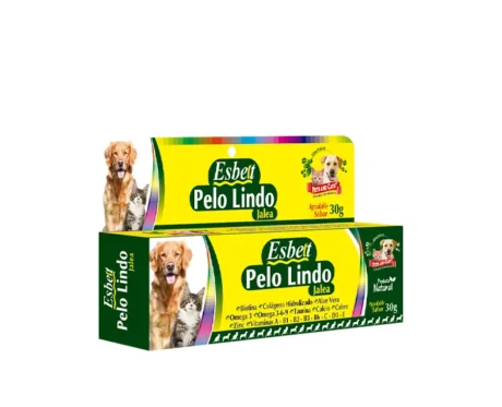 <span class="highlight-prefix">Producto natural para la salud y bienestar de tu perro:</span> P & C Esbelt Pelo Lindo Jalea, tubo de 30 g.