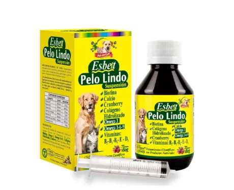 <span class="highlight-prefix">Producto natural para la salud y bienestar de tu perro:</span> P & C Esbelt Pelo Lindo Suspensión, 180 ml.