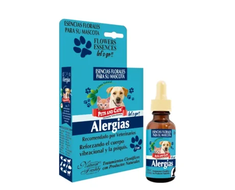 <span class="highlight-prefix">Esencias naturales para perros:</span> P & C Esencia Alergias Let's Go, frasco de 25 ml.