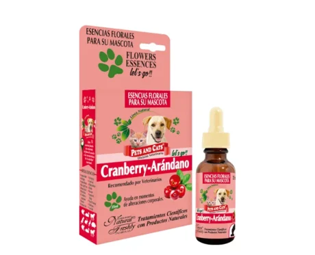 <span class="highlight-prefix">Esencias naturales para perros:</span> P & C Esencia Cranberry-Arándano Let's Go, frasco de 25 ml.