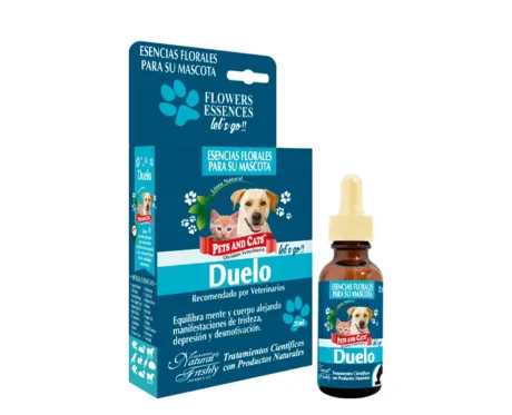 <span class="highlight-prefix">Esencias naturales para gatos:</span> P & C Esencia Duelo Let's Go, frasco de 25 ml.