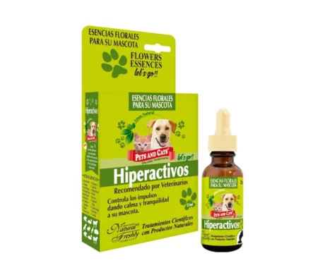 <span class="highlight-prefix">Esencias naturales para gatos:</span> P & C Esencia Hiperactivos, frasco de 25 ml.