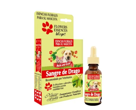 <span class="highlight-prefix">Esencias naturales para perros:</span> P & C Esencia Sangre de Drago Let's Go, frasco de 25 ml.