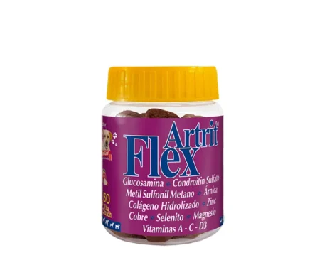 <span class="highlight-prefix">Producto natural para la salud y bienestar de tu perro:</span> P & C Flex Artrit, 50 Vitacrunch.