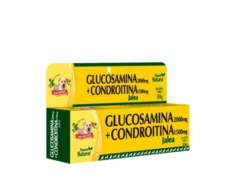 <span class="highlight-prefix">Producto natural para la salud y bienestar de tu perro:</span> P & C Glucosamina + Condroitina Jalea, tubo de 30 g.