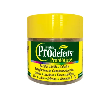 <span class="highlight-prefix">Producto natural para la salud y bienestar de tu perro:</span> P & C Prodefen's Probióticos, 100 Vitacrunch.