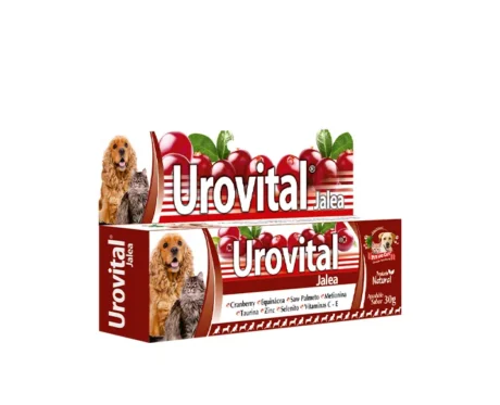 <span class="highlight-prefix">Producto natural para la salud y bienestar de tu perro:</span> P & C Urovital Jalea, tubo de 30 g.